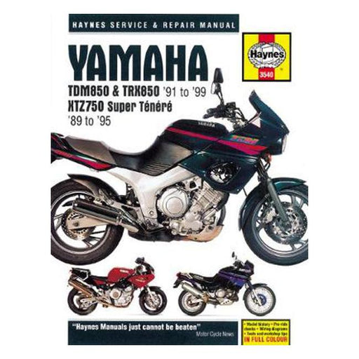 Yamaha Tdm850, TRX850 & Xtz750 Service & Repair Ma: 89-99-Marston Moor