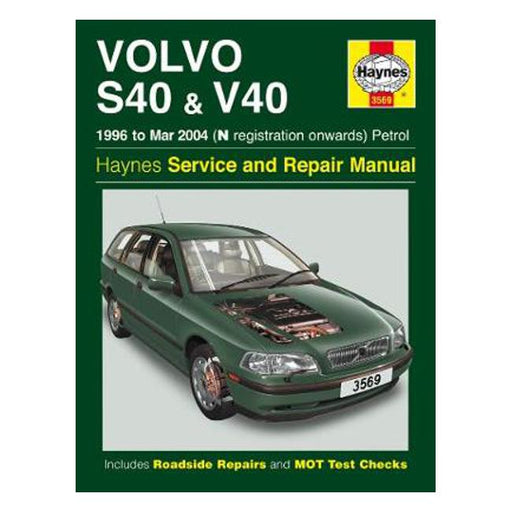 Volvo S40 & V40 Petrol 1996-2004 Repair Manual-Marston Moor