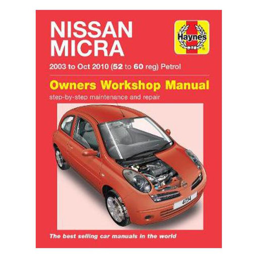 Nissan Micra K12 2003-2010 Repair Manual-Marston Moor