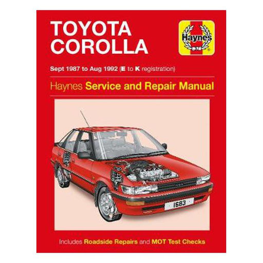 Toyota Corolla Petrol 1987-1992 Repair Manual-Marston Moor