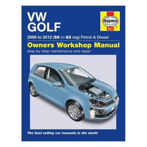 VW Golf Petrol & Diesel: (09 - 12) 58 to 62-Marston Moor