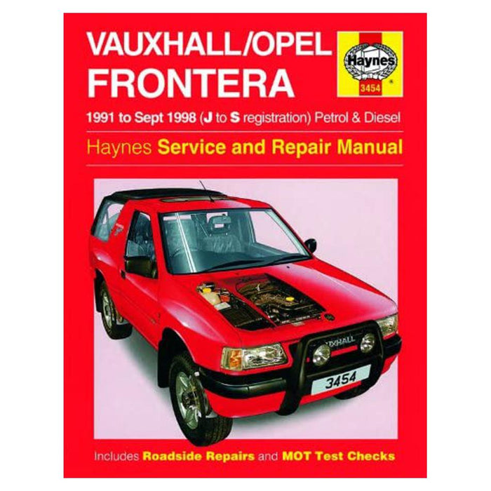 Vauxhall Opel Fontera 1991-1998 Car Repair Manual