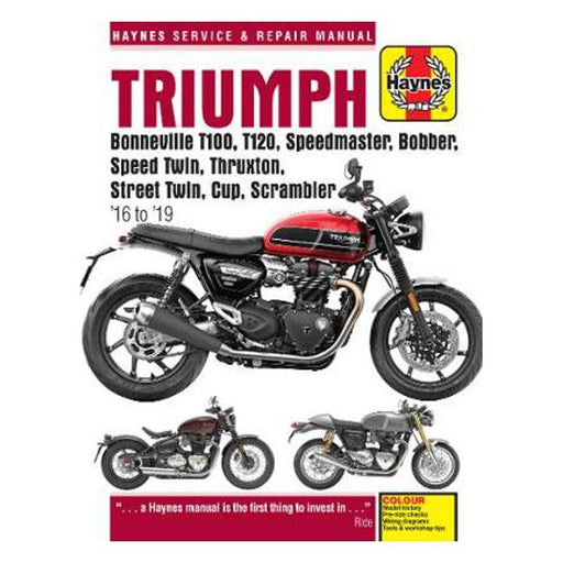 Triumph Bonneville/Speedmaster/Bobber/Thruxton/Twin 2016-2019 Repair Manual-Marston Moor