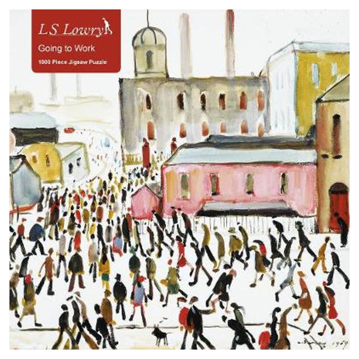 Adult Jigsaw Puzzle L.S. Lowry: Going to Work: 1000-piece Jigsaw Puzzles