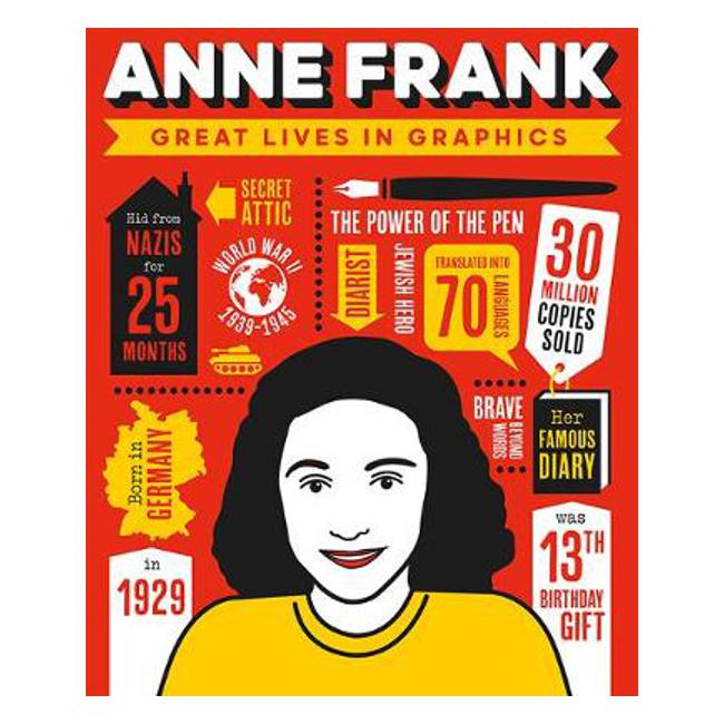 Great Lives in Graphics: Anne Frank - Books Button