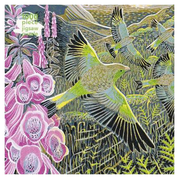 Adult Jigsaw Puzzle Annie Soudain: Foxgloves and Finches