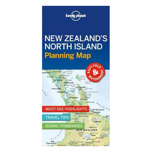 Lonely Planet New Zealand's North Island Planning Map-Marston Moor