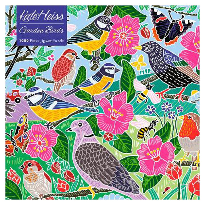 Adult Jigsaw Puzzle: Kate Heiss: Garden Birds