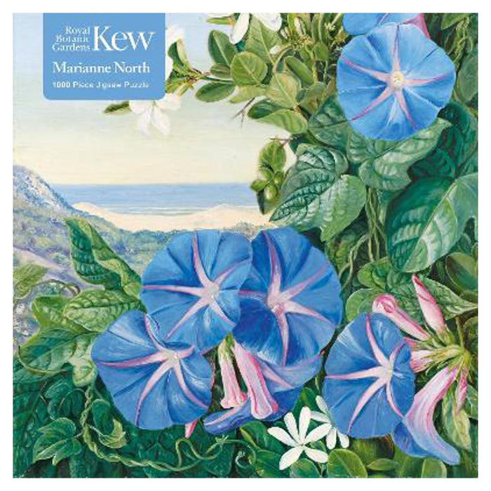 Adult Jigsaw Puzzle Kew: Marianne North: Amatungula and Blue Ipomoea, South Africa