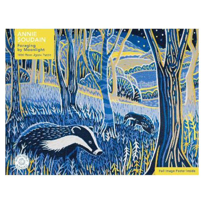 Adult Sustainable Jigsaw Puzzle Annie Soudain: Foraging by Moonlight