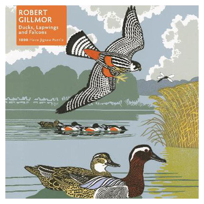 Adult Jigsaw Puzzle Robert Gillmor: Ducks, Falcons and Lapwings