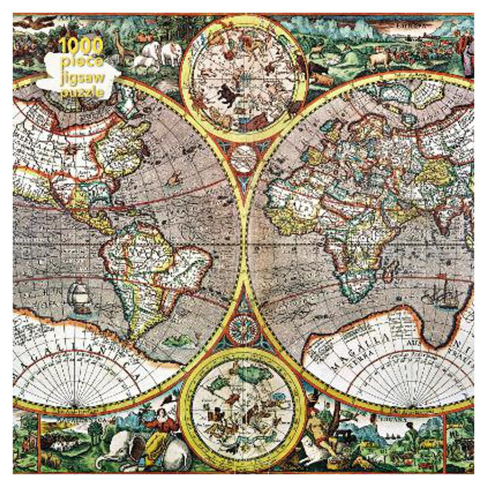 Adult Jigsaw Puzzle Pieter van den Keere: Antique Map of the World