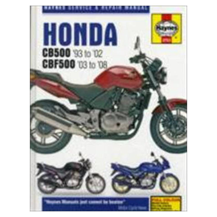 Honda CB500 and CBF500 Twins Service and Repair Manual