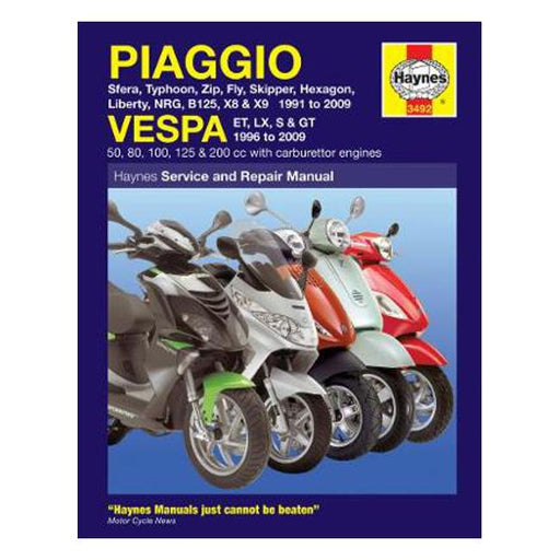 Piaggio (Vespa) Scooters (91 - 09)-Marston Moor