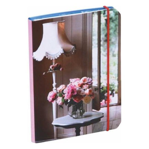 Pretty Pastel Flowers Mini Flexi Notebook : Lamp-Marston Moor