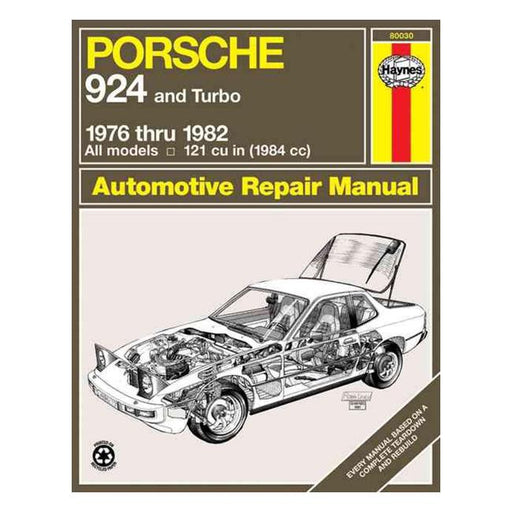 Porsche 924 1976-1982 Repair Manual-Marston Moor