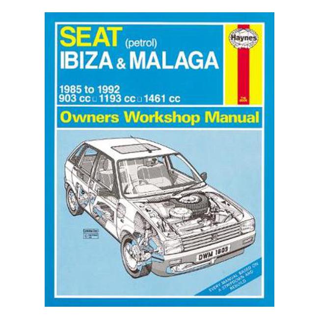 Seat Ibiza & Malaga Petrol 1985-1992 Repair Manual-Marston Moor
