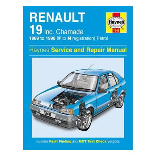 Renault Petrol 1989-1996 Repair Manual-Marston Moor