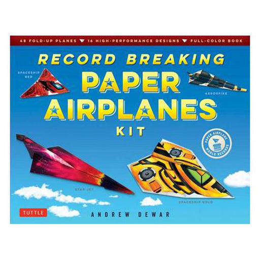 Record Breaking Paper Airplanes Kit: 48 Fold-Up Planes, 16 High-Performance Designs Full-Color Instruction Book-Marston Moor