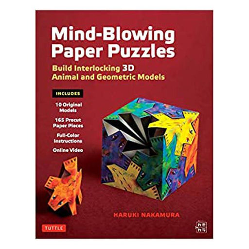 Mind-Blowing Paper Puzzles Kit: Build Interlocking 3D Animal and Geometric Models-Marston Moor