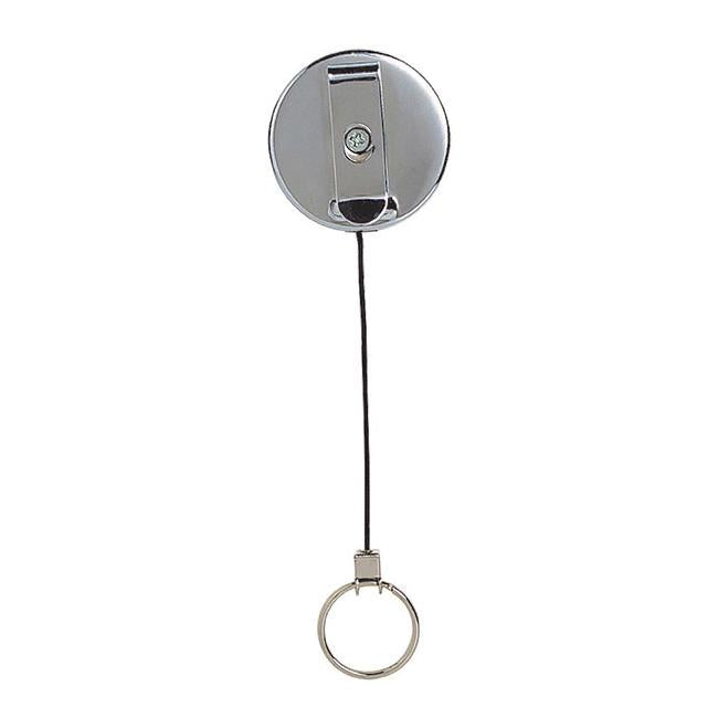 Rexel id retractable metal key holder nylon cord-Marston Moor