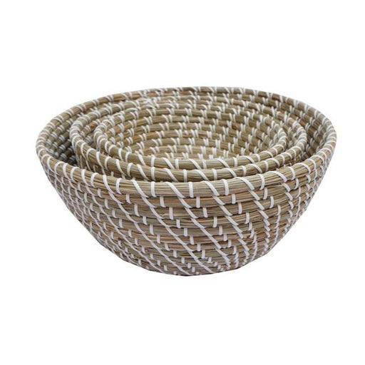 Rembrandt Set Of 3 Seagrass Basket With Plastic Weaving AD2003-Marston Moor