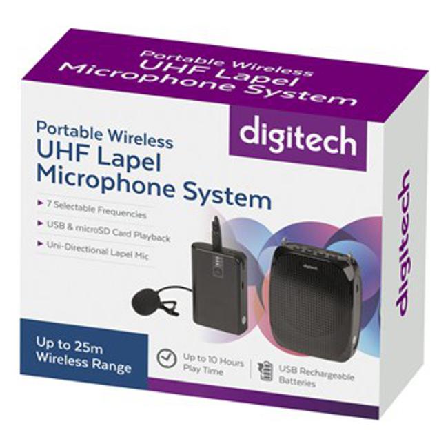 Portable Wireless Uhf Lapel Microphone System-Marston Moor