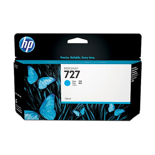 HP #727 130ml Cyan Ink B3P19A