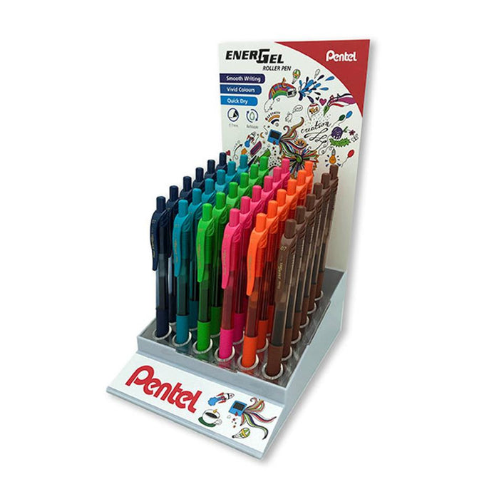 Pentel Energel Gel Pen Bl107 New Colours 36/Display BL107COLOUR-DP