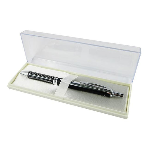 Pentel energel ballpoint pen retractable 0.7mm black aluminium barrel black-Marston Moor