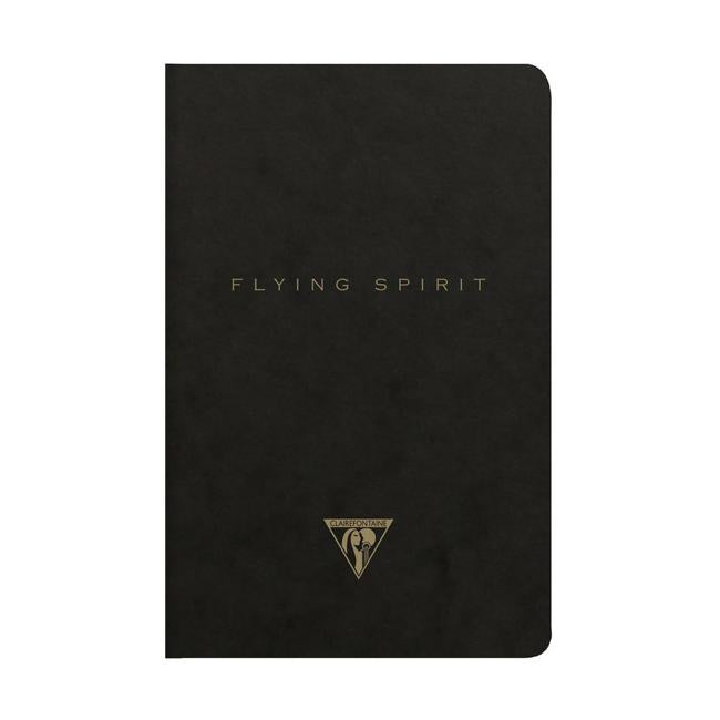 Flying Spirit Sewn Notebook 9x14 Asstd Black