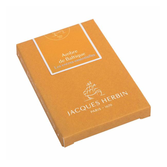 Jacques Herbin Essential Ink Cartridge Ambre de Baltique Pack of 7