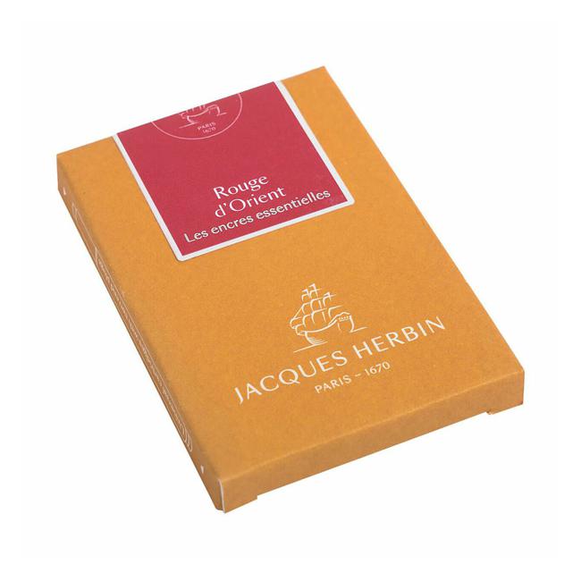 Jacques Herbin Essential Ink Cartridge Rouge d'Orient Pack of 7