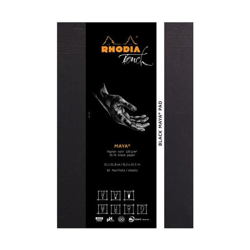 Rhodia Touch Maya Black Pad A4+ Blank-Marston Moor