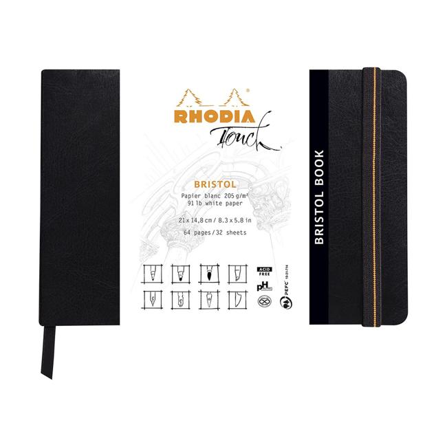 Rhodia Touch Bristol Book A5 Landscape Blank-Marston Moor