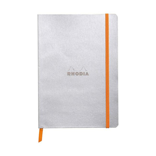 Rhodiarama Softcover Notebook A5 Lined Silver-Marston Moor