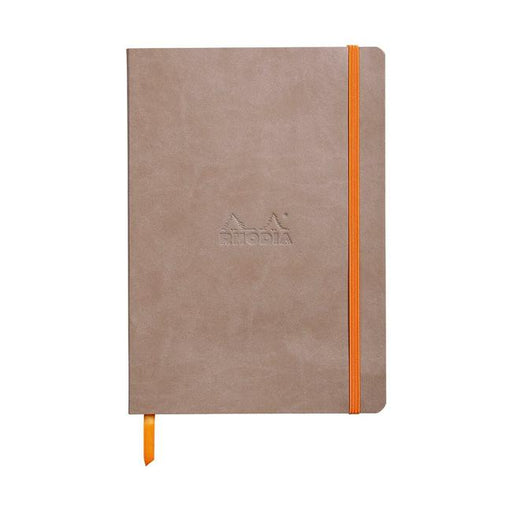 Rhodiarama Softcover Notebook A5 Lined Taupe-Marston Moor