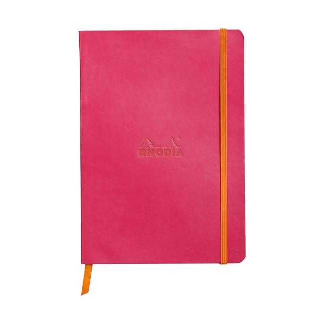 Rhodiarama Softcover Notebook A5 Lined Raspberry-Marston Moor