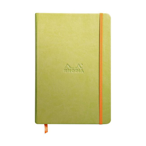 Rhodiarama Hardcover Notebook A5 Blank Anise Green-Marston Moor