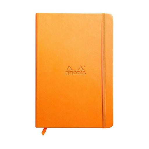 Rhodiarama Hardcover Notebook A5 Lined Orange-Marston Moor