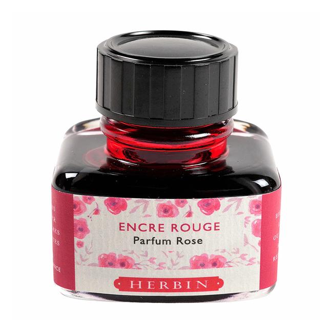 Herbin Scented Ink 30ml Red Rose Scent