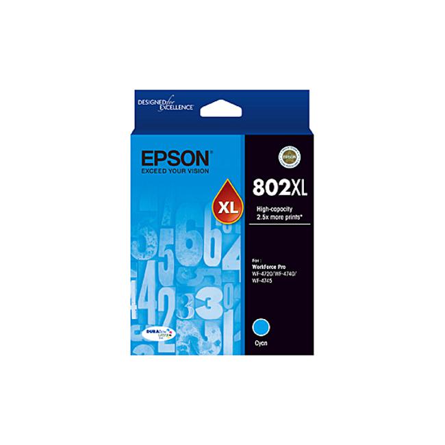 Epson 802 Cyan XL Ink Cart