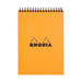 Rhodia Classic Notepad Spiral A5 Lined Orange-Marston Moor