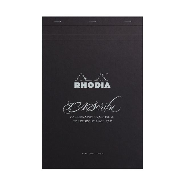 Rhodia PAScribe Calligraphy Carb'on Black Pad A4+ Lined-Marston Moor