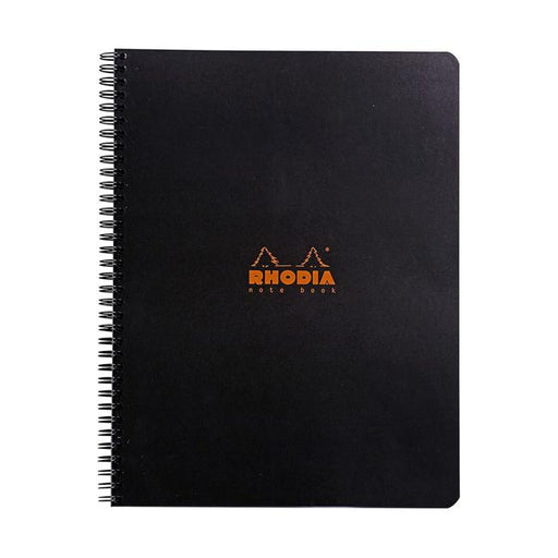 Rhodia Classic Notebook Spiral A4+ Lined Black-Marston Moor