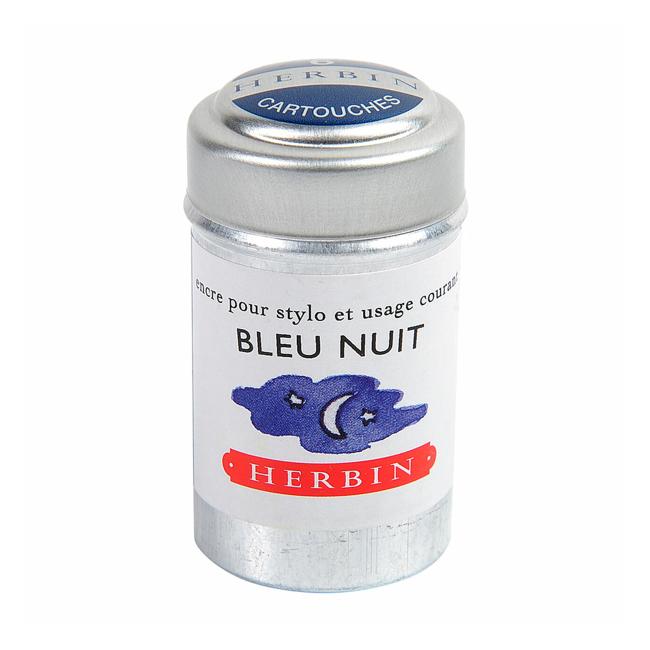 Herbin Writing Ink Cartridge Bleu Nuit Pack of 6