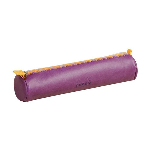 Rhodiarama Pencil Case Round Purple-Marston Moor