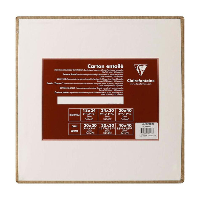 Clairefontaine Canvas Board Natural 30x30cm C34148C