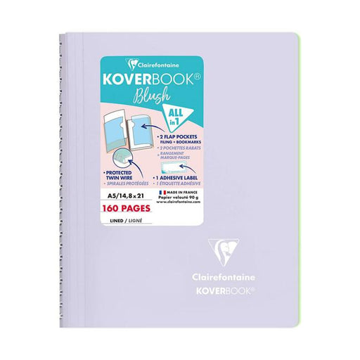 Koverbook Spiral Blush A5 Lined Lilac-Marston Moor