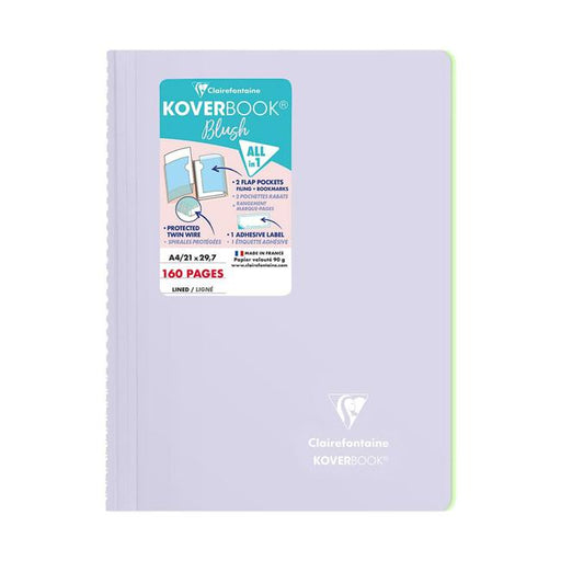 Koverbook Spiral Blush A4 Lined Lilac-Marston Moor